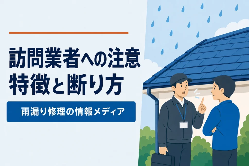訪問業者への注意特徴と断り方