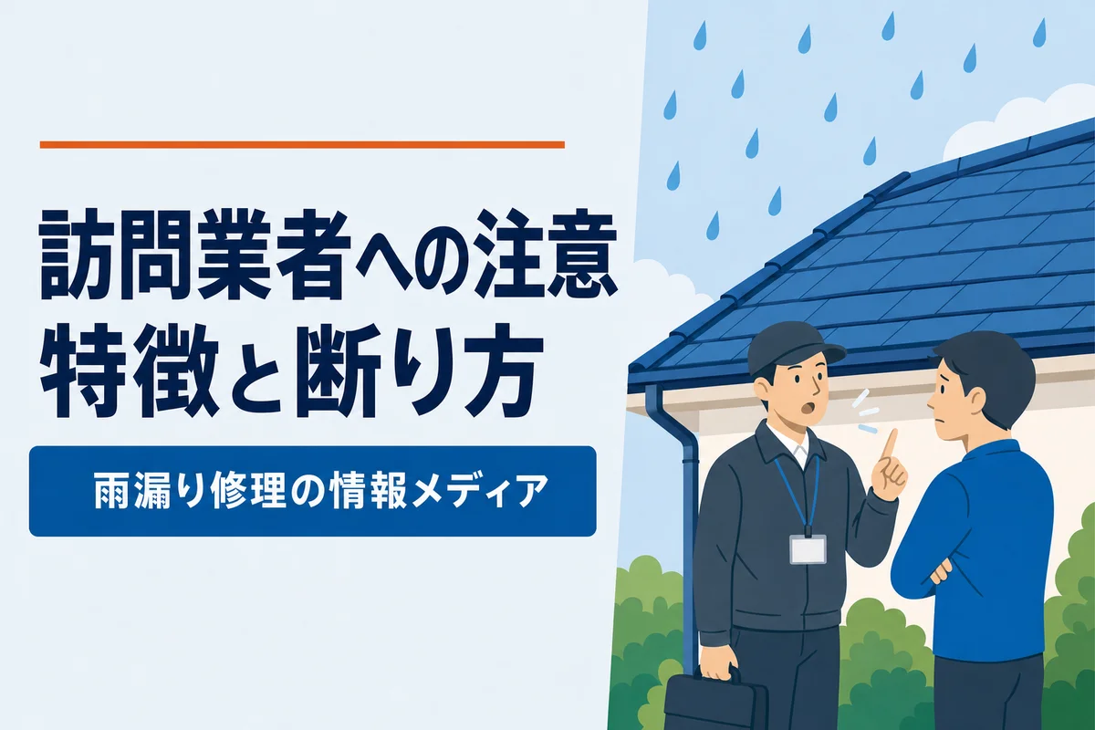 訪問業者への注意特徴と断り方