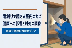 雨漏りによる室内のカビ｜健康への影響と対処の順番
