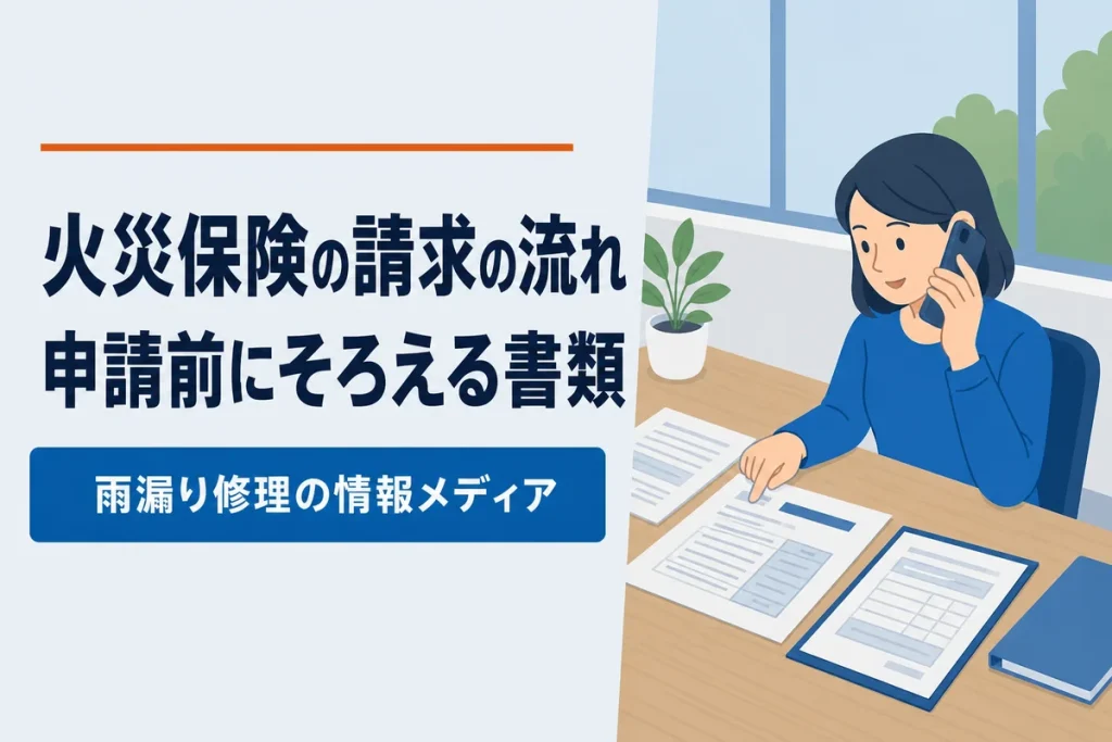 火災保険の請求の流れと必要書類｜申請前の準備