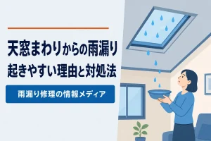 天窓からの雨漏り｜起きやすい理由と対処の考え方